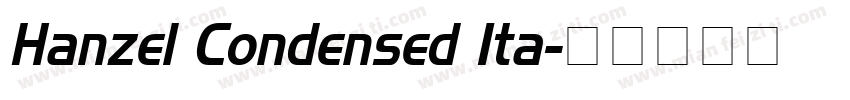 Hanzel Condensed Ita字体转换